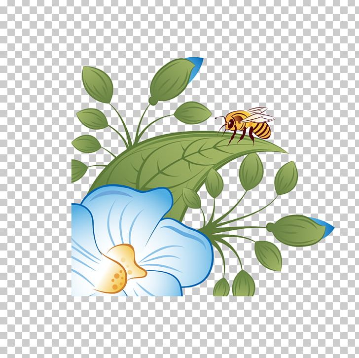 Honey Bee Flower PNG, Clipart, Bee Vector, Butterfly, Computer Wallpaper, Corner Flower, Download Free PNG Download