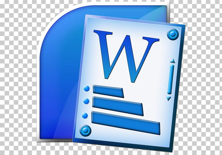 Microsoft Word Microsoft Office 2007 Microsoft Excel PNG, Clipart, Blue, Brand, Computer Icon, Computer Icons, Document Free PNG Download