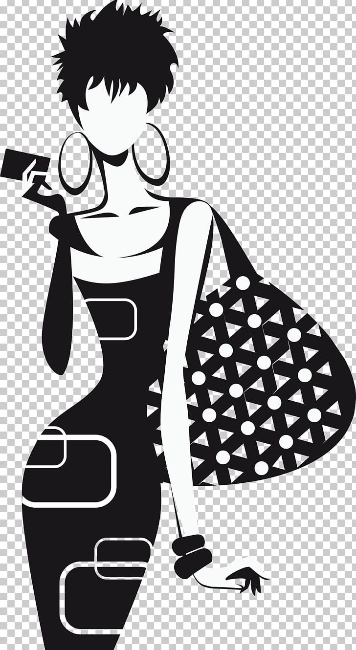 Fashion Silhouette Female PNG, Clipart, Animals, Arm, Art Deco, Black, Black And White Free PNG Download