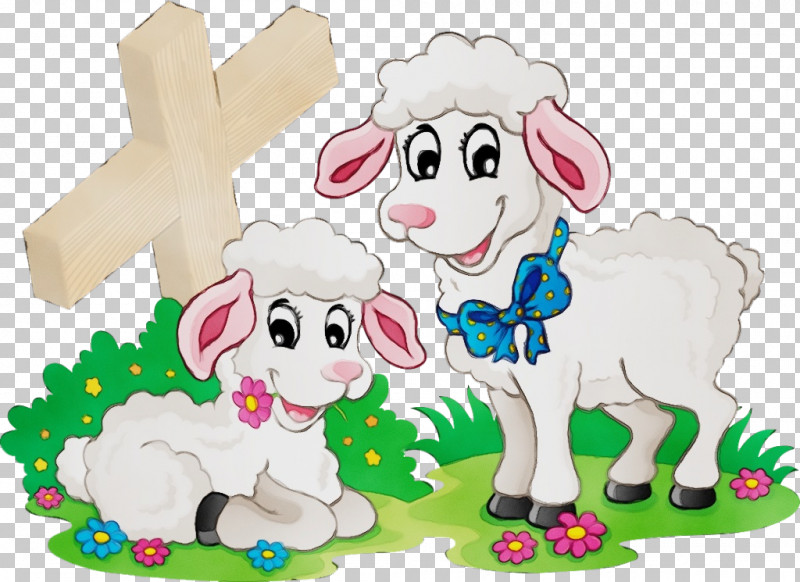 Cartoon Animal Figure Sheep Sheep Cow-goat Family PNG, Clipart, Animal Figure, Cartoon, Cowgoat Family, Livestock, Paint Free PNG Download