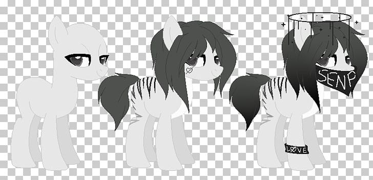Pony Horse Cattle PNG, Clipart, Anime, Black, Black And White, Cattle, Character Free PNG Download
