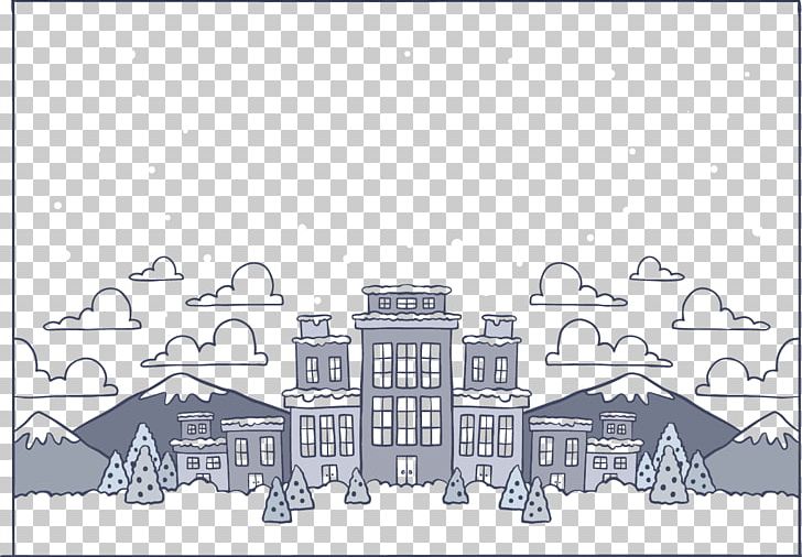Street Winter Computer File PNG, Clipart, Angle, Architecture, Area, Black And White, Blue Free PNG Download