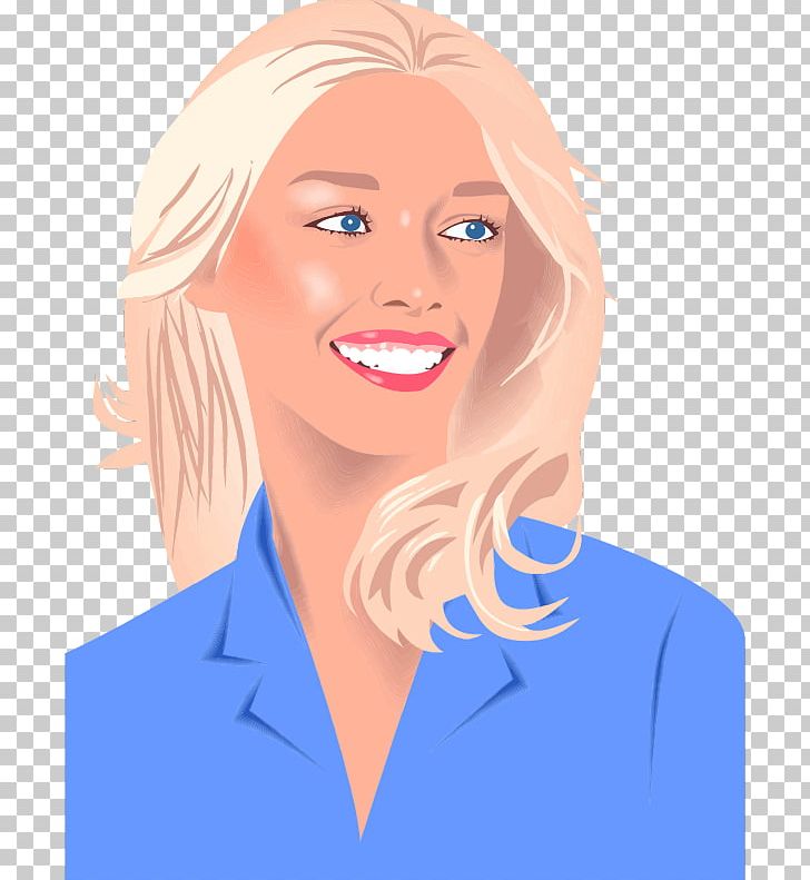 Portrait Of Blonde Woman PNG, Clipart, Blond, Blonde Woman Cliparts, Blue, Brown Hair, Cartoon Free PNG Download
