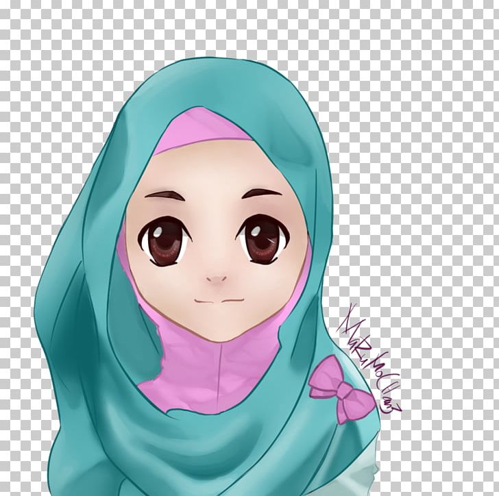 Muslim Islam Drawing Anime PNG, Clipart, Anime, Beauty, Brown Hair, Cartoon, Cheek Free PNG Download