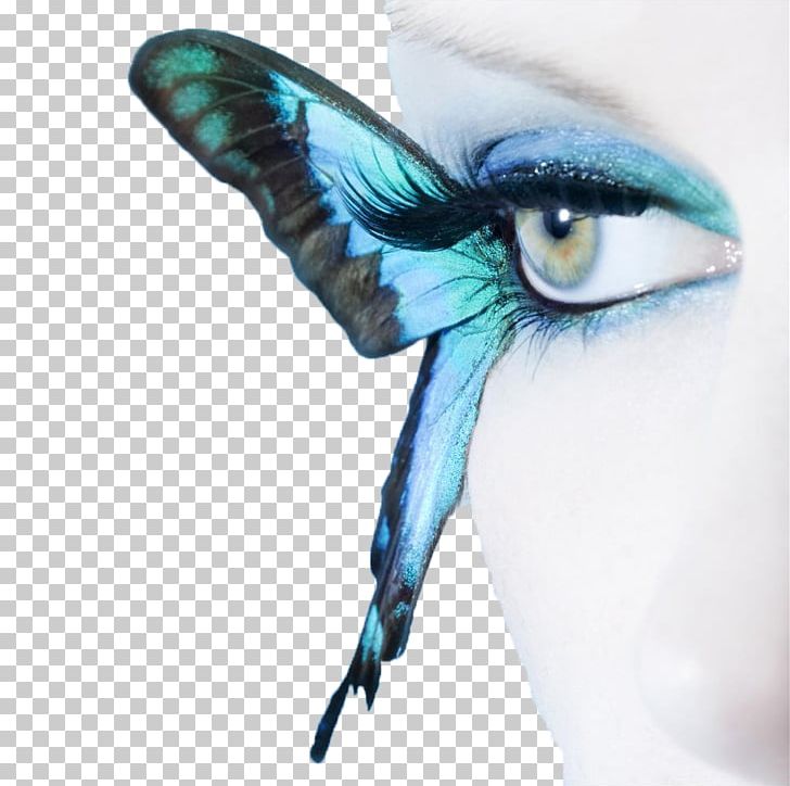 Butterfly Blue Eye Stock Photography Cosmetics PNG, Clipart, Beauty, Bird, Blue, Color, Creative Ads Free PNG Download