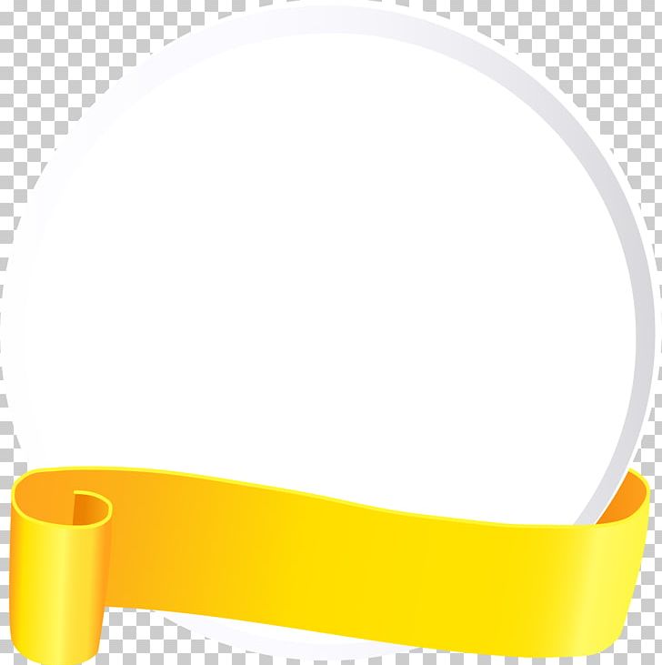 Hand Painted Yellow Ribbon Circle PNG, Clipart, Angle, Atmosphere, Brand, Circle, Circle Frame Free PNG Download