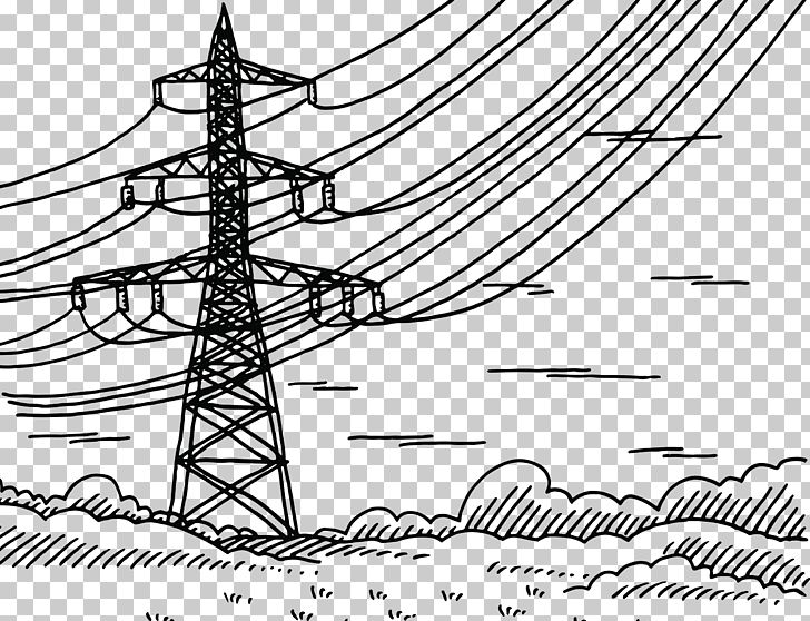 Electricity Overhead Power Line High Voltage Electric Power Radio Frequency PNG, Clipart, Angle, Barbed Wire, Cable, Design, Electrical Supply Free PNG Download
