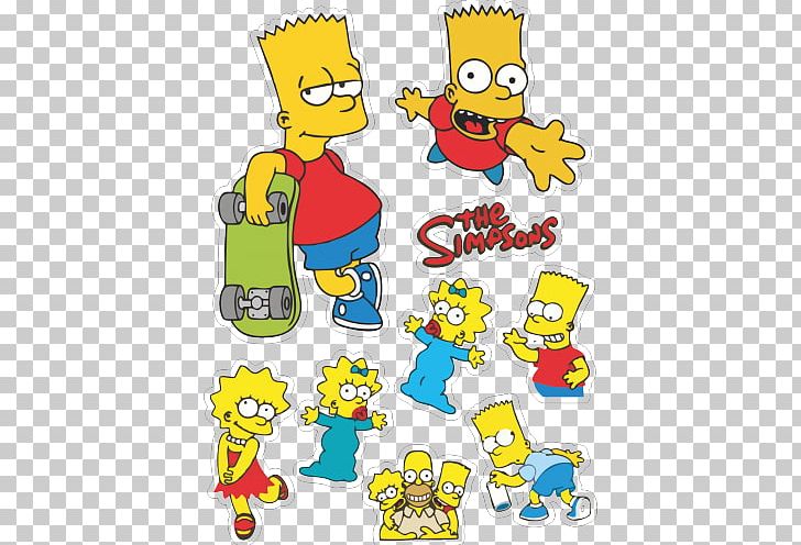 Sticker Bart Simpson Homer Simpson Marge Simpson PNG, Clipart, Animal Figure, Animated Film, Area, Bart Simpson, Cartoon Free PNG Download