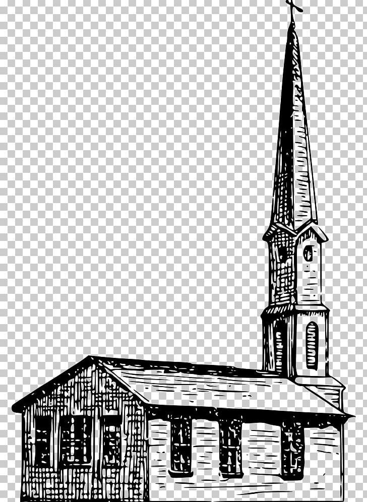 Building Church Steeple Chapel PNG, Clipart, Arts, Black And White, Building, Chapel, Christian Church Free PNG Download