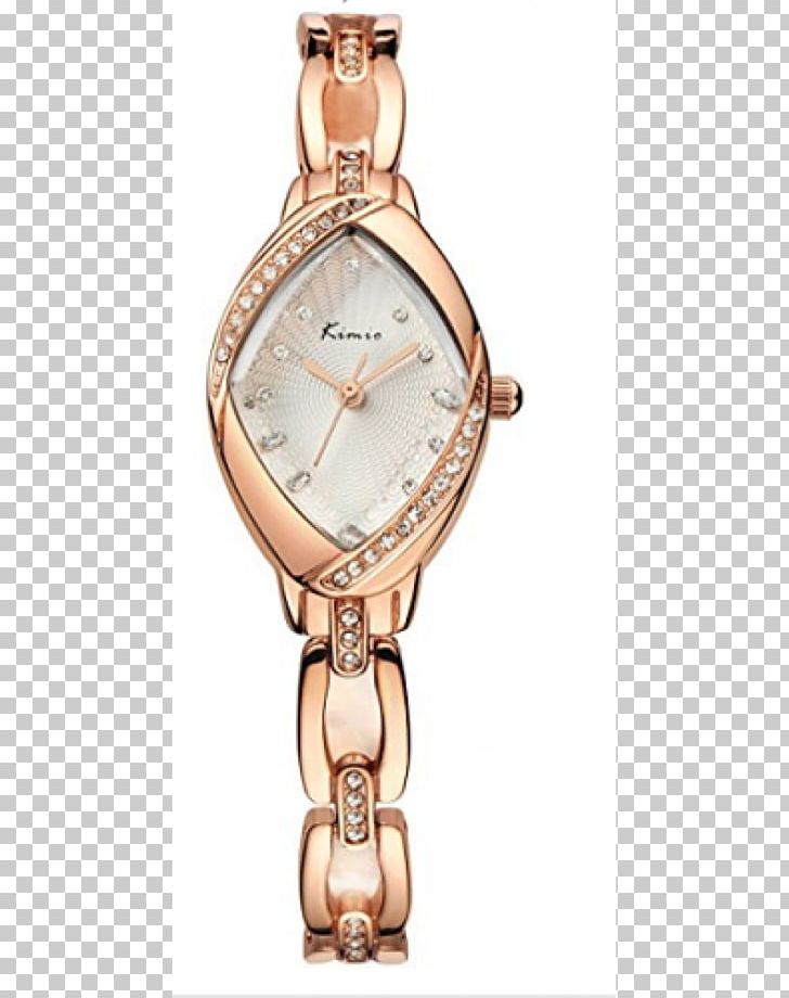 Watch Quartz Clock Strap Gold Imitation Gemstones & Rhinestones PNG, Clipart, Accessories, Bangle, Bracelet, Fashion, Gold Free PNG Download