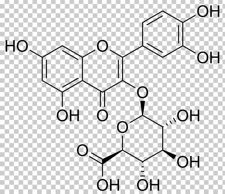 Quercetin Glycoside Flavonoid Glucoside Myricetin PNG, Clipart, Angle, Auto Part, Benzyl Group, Black And White, Brand Free PNG Download