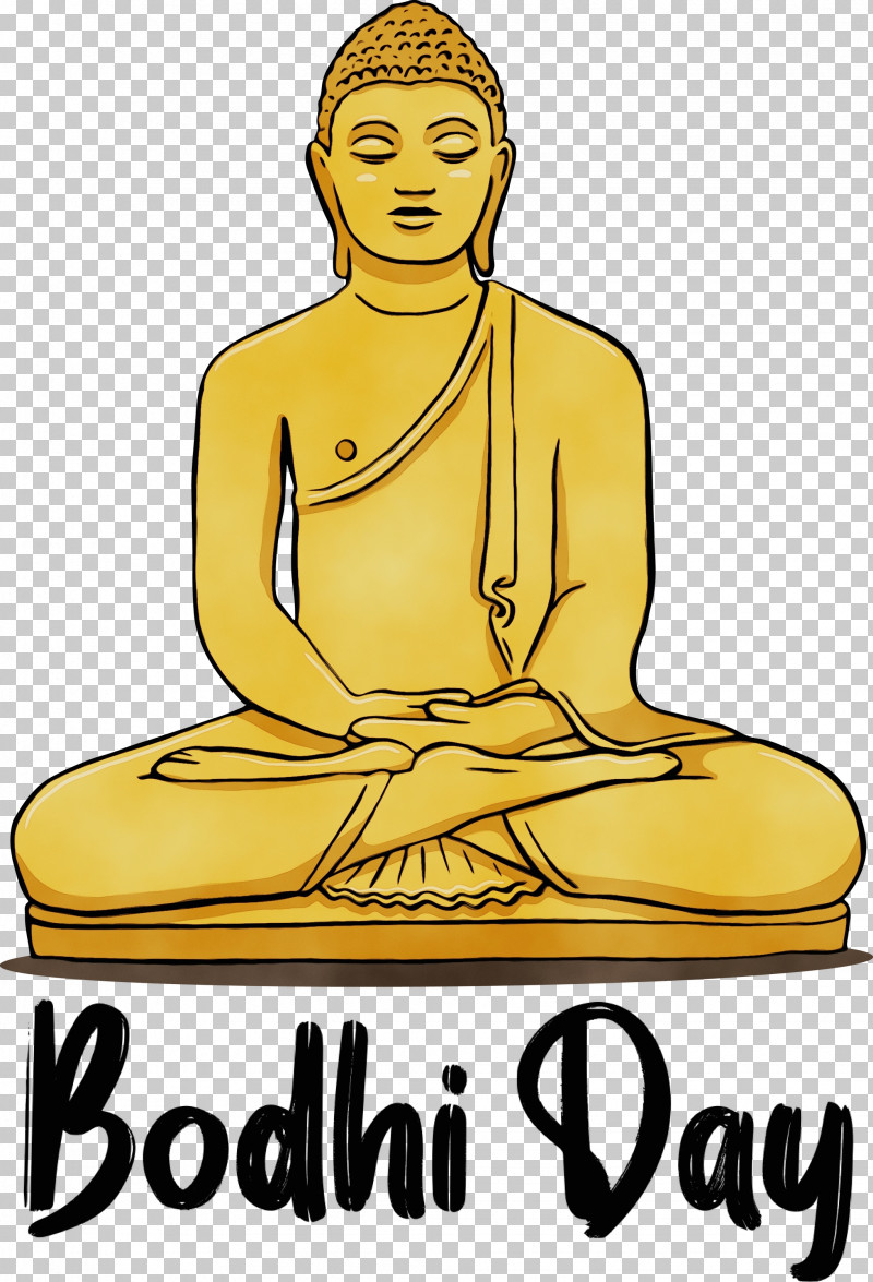 Yellow Meter Line Sitting Gautama Buddha PNG, Clipart, Bodhi, Bodhi Day, Gautama Buddha, Geometry, Line Free PNG Download