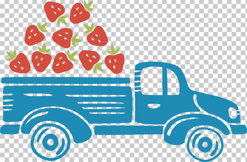 Strawberry Truck Autumn Fruit PNG, Clipart, Area, Autumn, Fruit, Line, Logo Free PNG Download