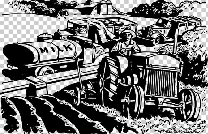 Agriculture Farmer PNG, Clipart, Agricultural Machinery, Agriculture, Automotive Design, Black And White, Car Free PNG Download
