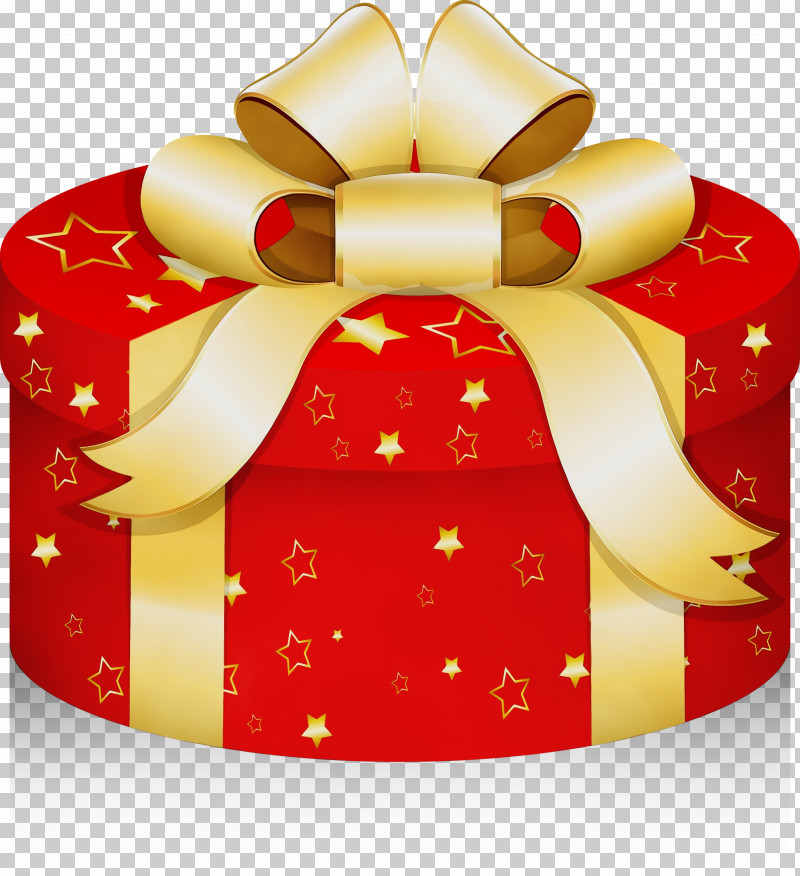 Red Ribbon Present Gift Wrapping Christmas PNG, Clipart, Baked Goods, Christmas, Gift Wrapping, Paint, Panettone Free PNG Download