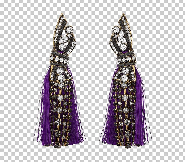Earring Red Tassel Purple Fashion PNG, Clipart, Amethyst, Costume, Costume Design, Diamond, Dress Free PNG Download