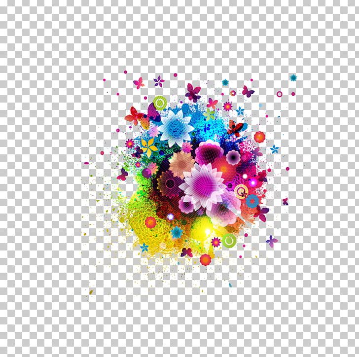 Flower Abstract Art Drawing Illustration PNG, Clipart, Abstract Art, Art, Circle, Color, Color Smoke Free PNG Download