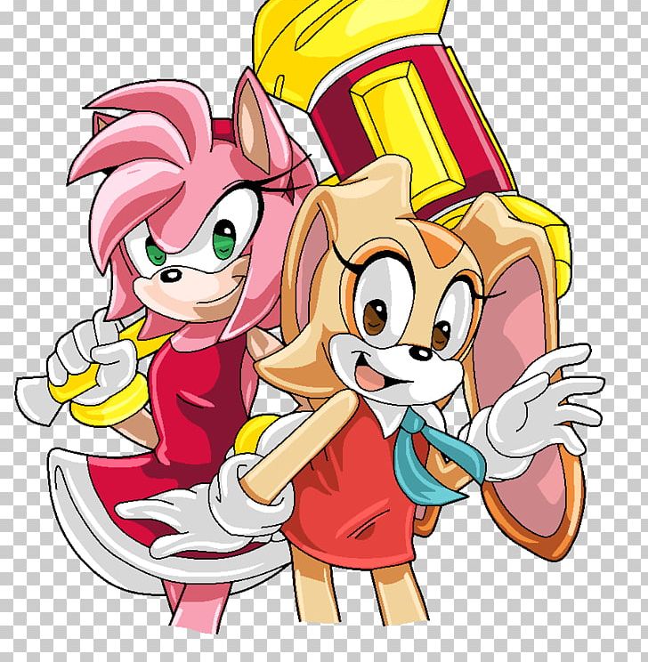 Amy Rose Shadow The Hedgehog Cream The Rabbit Sonic Riders Fan Art PNG, Clipart, Amy Rose, Art, Artwork, Cartoon, Cream The Rabbit Free PNG Download