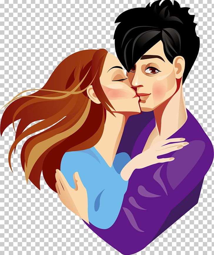 man and woman kissing clipart black