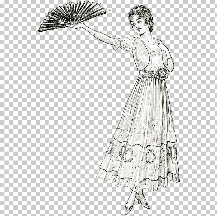 Woman Victorian Era Edwardian Era Sketch Illustration PNG, Clipart, Arm, Art, Artwork, Costume Design, Drawing Free PNG Download