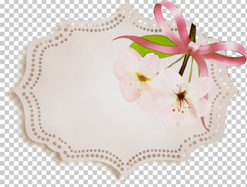 Pink Plant Flower Tableware PNG, Clipart, Cherry Flower Frame, Floral Frame, Flower, Paint, Pink Free PNG Download