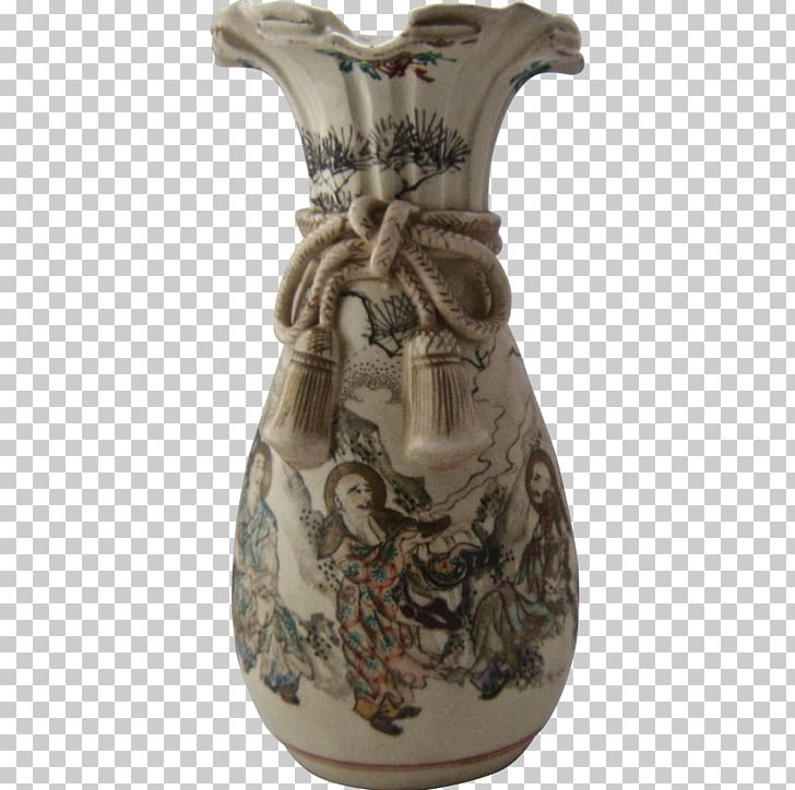Vase Pottery Ceramic Satsuma Ware Meiji Period PNG, Clipart, Artifact, Ceramic, Chinese Export Porcelain, Cord, Enamel Paint Free PNG Download