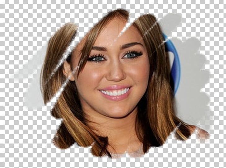 Miley Cyrus Eyebrow Hairstyle Layered Hair Headgear PNG, Clipart, Audio, Beauty, Black, Brown Hair, Chestnut Free PNG Download
