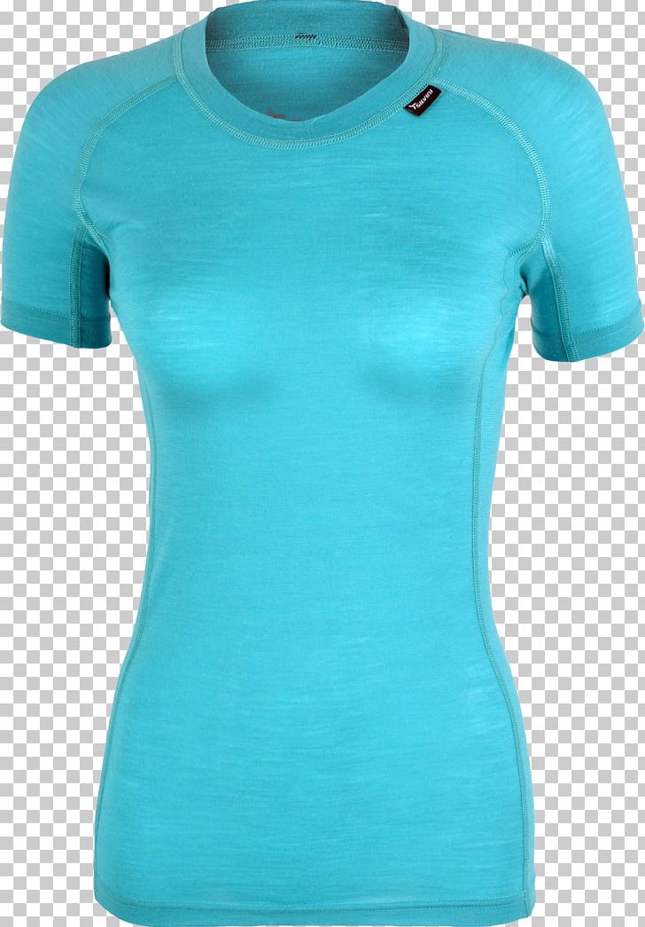 T-shirt Sleeve Shoulder PNG, Clipart, Active Shirt, Aqua, Azure, Bielizna Termoaktywna, Blue Free PNG Download