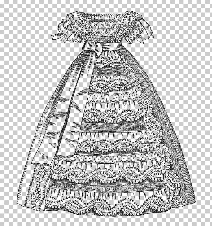 Dress Drawing Baptismal Clothing PNG, Clipart, Baptism, Baptismal Clothing, Black And White, Contemporary Western Wedding Dress, Costume Design Free PNG Download