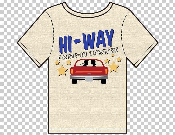 T-shirt Drive-in Cinema Hi-Way Drive PNG, Clipart, Brand, Cinema, Clothing, Drivein, Drive In Theater Free PNG Download