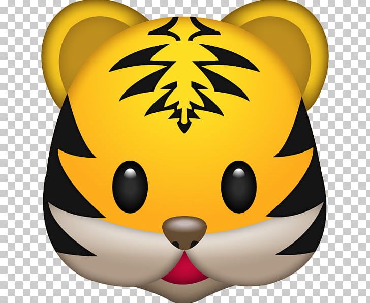 Tiger Emojipedia IPhone Sticker PNG, Clipart, Animals, Big Cats, Carnivoran, Cat, Cat Like Mammal Free PNG Download