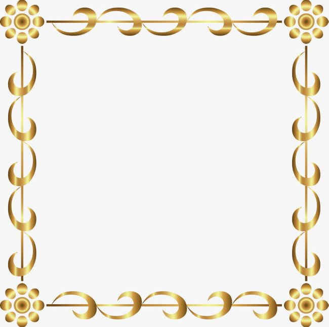 Cartoon Gold Border PNG, Clipart, Arc, Beautiful, Border Clipart, Cartoon, Cartoon Clipart Free PNG Download