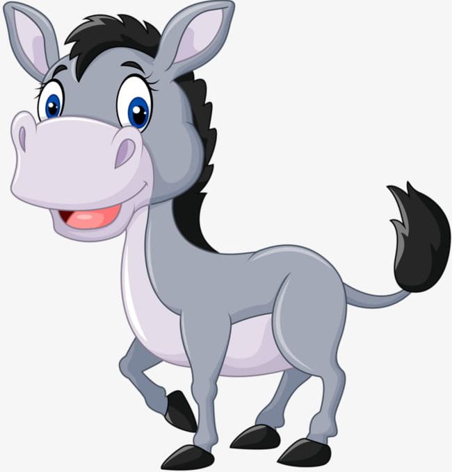 Cute Little Donkey PNG, Clipart, Animal, Cute Clipart, Donkey, Donkey Clipart, Hand Free PNG Download