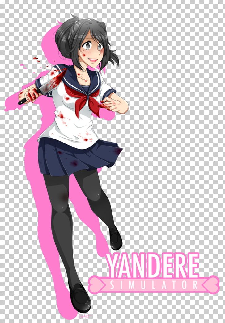 Yandere Simulator Fan Art PNG, Clipart, Anime, Art, Black Hair, Brown Hair, Cartoon Free PNG Download