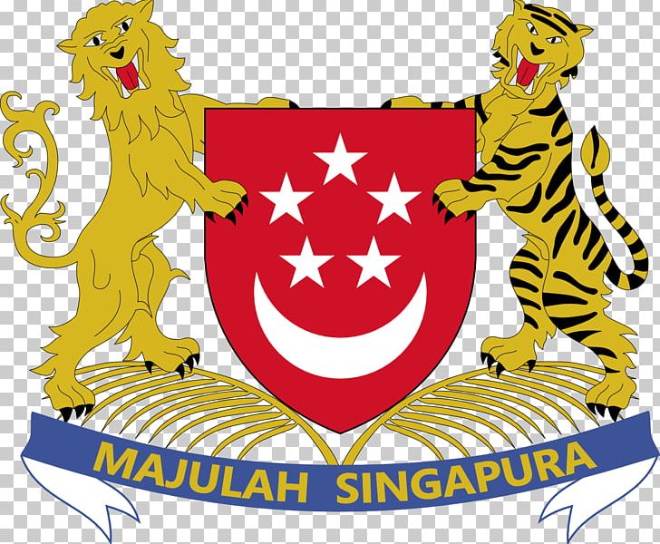 Coat Of Arms Of Singapore Flag Of Singapore PNG, Clipart, Area, Artwork, Blazon, Coat Of Arms, Coat Of Arms Of Singapore Free PNG Download