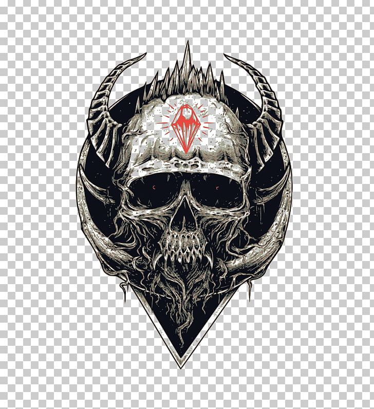 T-shirt Skull Devil Hoodie Spreadshirt PNG, Clipart, Art, Badge, Bone, Clothing, Demon Free PNG Download