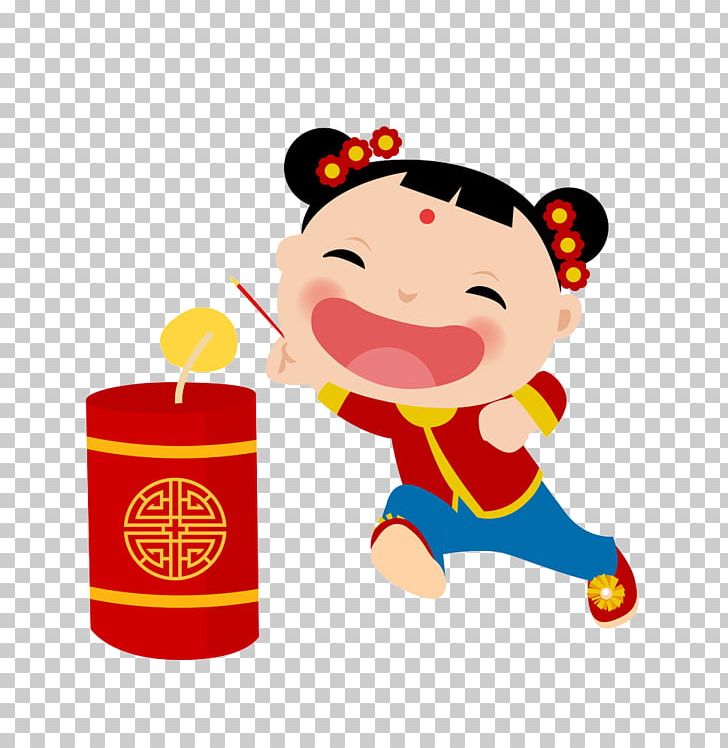 Chinese New Year Firecracker Cartoon Festival PNG, Clipart, Adult Child, Animation, Art, Books Child, Boy Free PNG Download