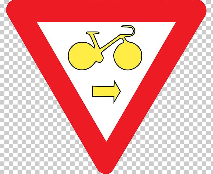 Traffic Sign Bicycle Yield Sign The Highway Code Traffic Code PNG, Clipart, Angle, Area, Bicycle, Brand, Driving Free PNG Download