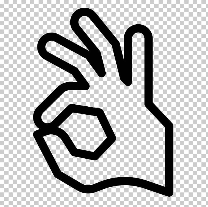 Computer Icons OK Symbol The Finger PNG, Clipart, Area, Black, Black And White, Button, Computer Icons Free PNG Download