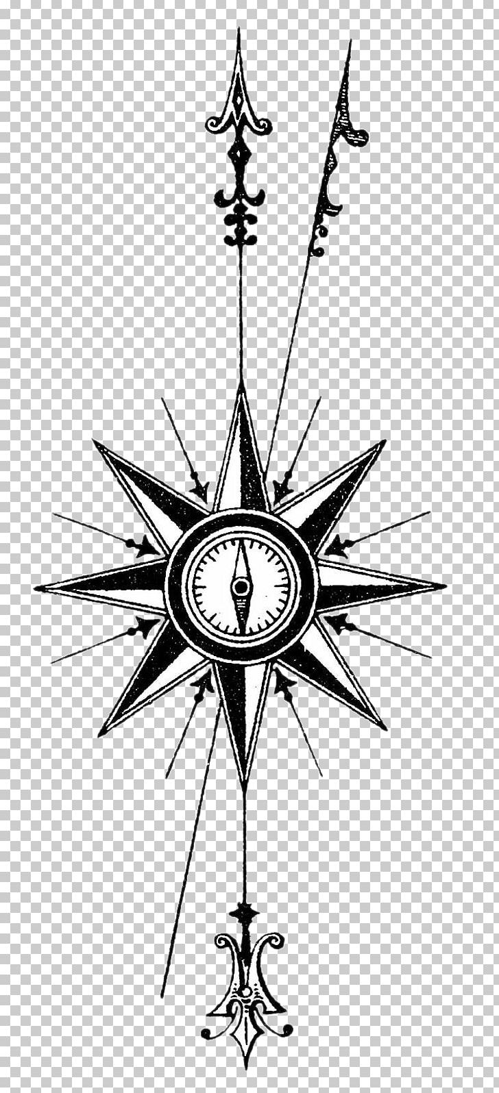 Compass Rose PNG, Clipart, Black, Black And White, Black And White Style, Can Stock Photo, Cartoon Compass Free PNG Download