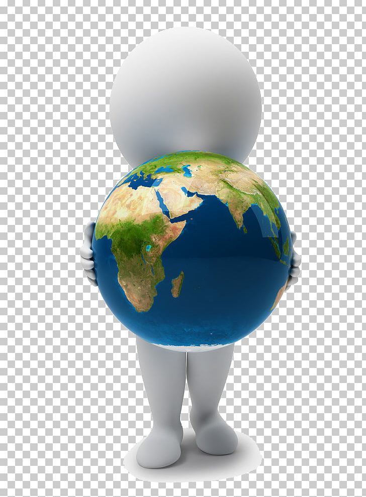 Earth 3D Computer Graphics Stock Illustration PNG, Clipart, 3d Computer Graphics, 3d White People, Blue, Caring For The Earth, Cartoon Free PNG Download