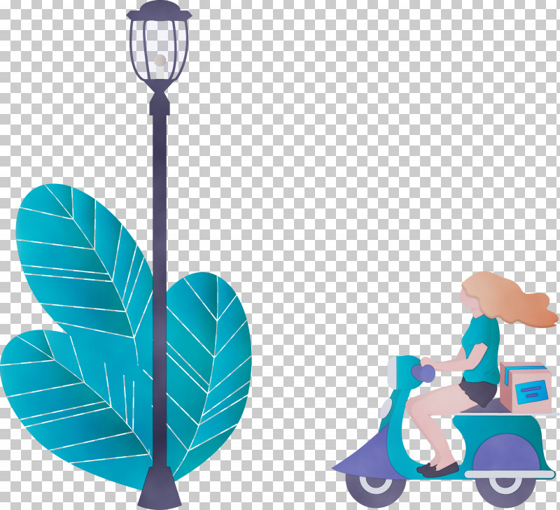 Turquoise Vehicle Kick Scooter Wheel PNG, Clipart, Delivery, Girl, Kick Scooter, Motorcycle, Paint Free PNG Download