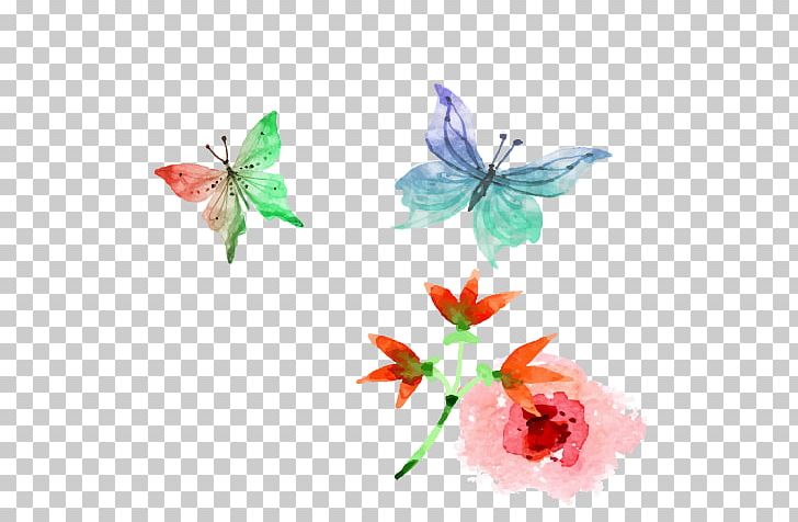 Butterfly Design Portable Network Graphics Adobe Photoshop Watercolor Painting PNG, Clipart, Butterfly, Cartoon, Color, Download, Flower Free PNG Download