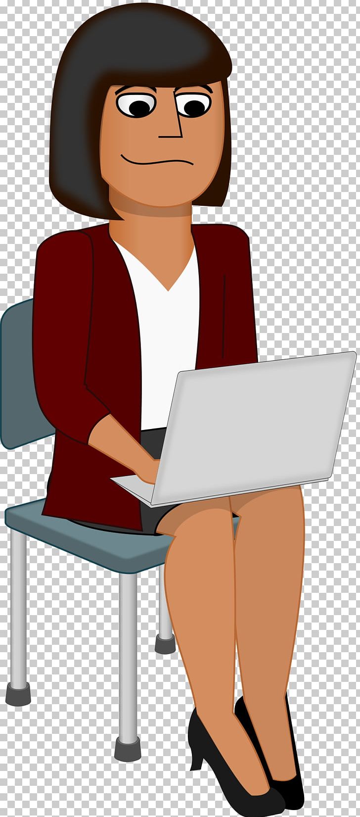 Laptop Woman PNG, Clipart, Business, Cartoon, Chair, Communication, Computer Free PNG Download