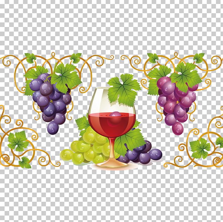 Red Wine Common Grape Vine PNG, Clipart, Euclidean Vector, Flowering Plant, Food, Fruit, Fruit Nut Free PNG Download