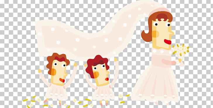 Cartoon Bride Marriage Illustration PNG, Clipart, Art, Bridesmaid, Computer Wallpaper, Cupid Vector, Decorative Illustration Free PNG Download
