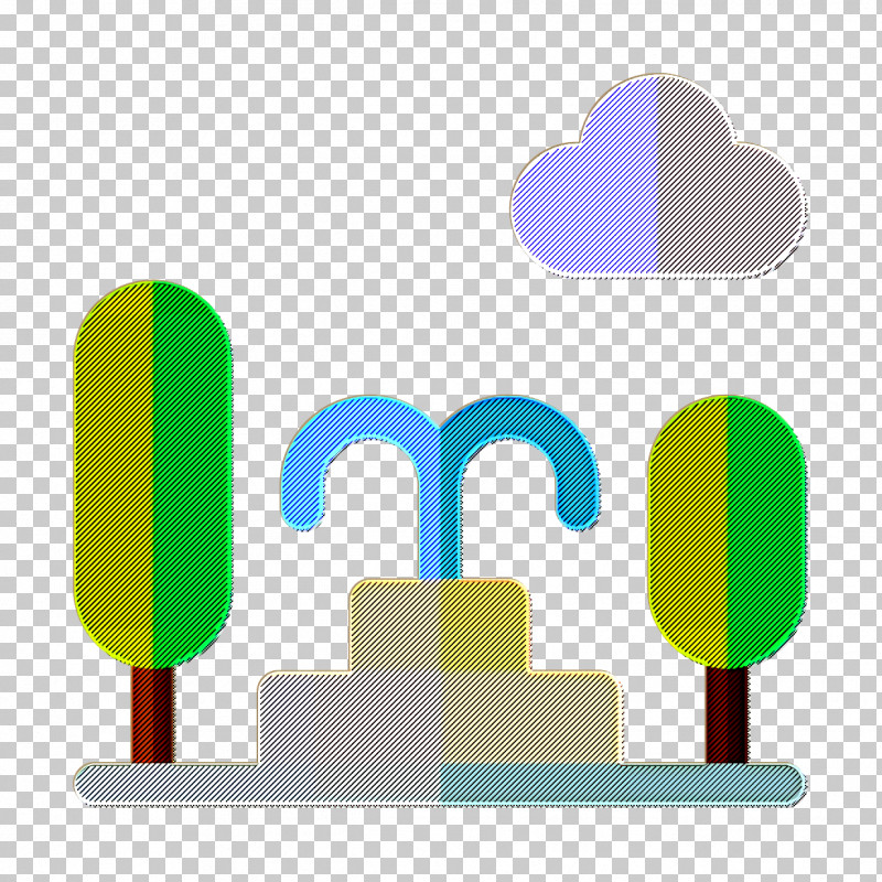 Landscapes Icon Park Icon Fountain Icon PNG, Clipart, Area, Fountain Icon, Green, Landscapes Icon, Line Free PNG Download
