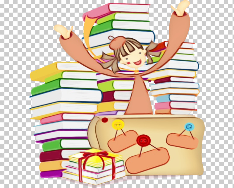 sharing a book clipart