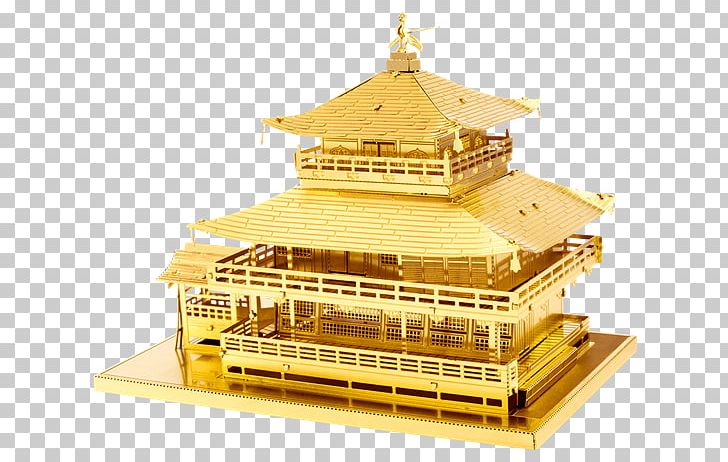 Kinkaku-ji The Temple Of The Golden Pavilion Fascinations Metal Earth 3D Laser Cut Model Himeji Castle PNG, Clipart, Buddhism, Buddhist Temple, Building, Gold, Himeji Castle Free PNG Download