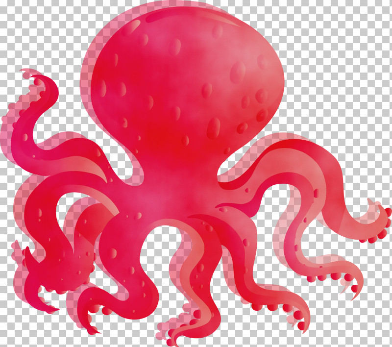 Octopus Giant Pacific Octopus Octopus Red Pink PNG, Clipart, Giant Pacific Octopus, Material Property, Octopus, Paint, Pink Free PNG Download